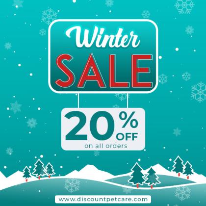 20% Off Winter SALE on Pet Care + Free Shipping