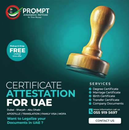 Certificate Attestation Services in Dubai
