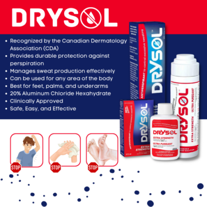 Drysol Mild – Gentle Sweat Control Solution