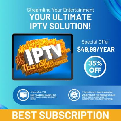 Free Trial – Affordable IPTV Subscription for $49.95/Year!