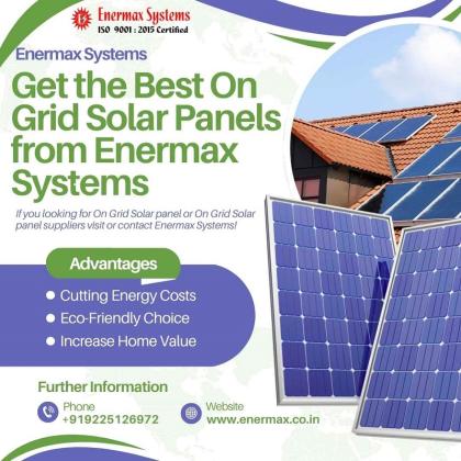 Get the Best On Grid Solar Panels from Enermax Systems