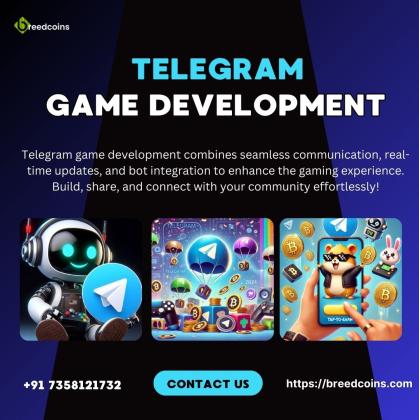 Grab your high quality services on Telegram game development