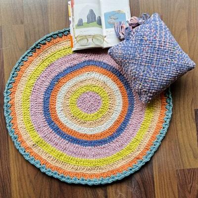 Handcrafted Elegance: Crochet Round Rugs in India by Project1000
