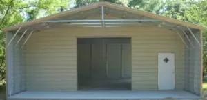 Metal building garage