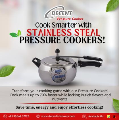 Premium Industrial Pressure Cooker in India by Decent Cookware