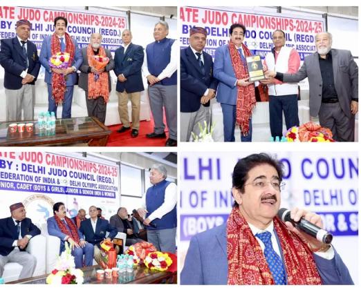 Sandeep Marwah Honoured at Indira Gandhi Stadium for Outstanding Sports Record