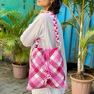 Shop Handwoven Shoulder Tote Bags and Empower Rural Artisans with Project1000