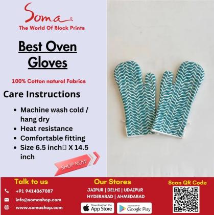 Shop the Best Block-Printed Oven Gloves Online in India