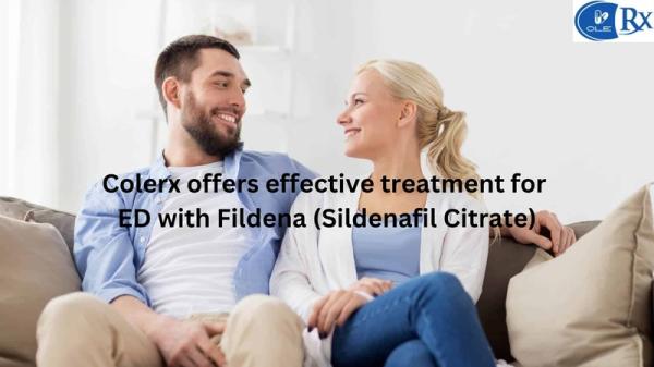 Colerx offers effective treatment for ED with Fildena (Sildenafil Citrate)