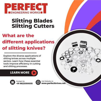 What are the different applications of slitting knives?