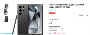 Samsung Galaxy S24 Ultra 5G Titanium Black 256GB Unlocked