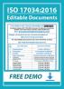 ISO 17034 Sample Documents- Manual, Audit checklist