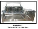 Mass Mixer –  Capacity: 50, 100 & 200 Kgs