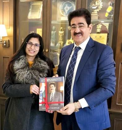 Antara Rakesh Tallam Visits Marwah Studios to Promote Women’s Empowerment