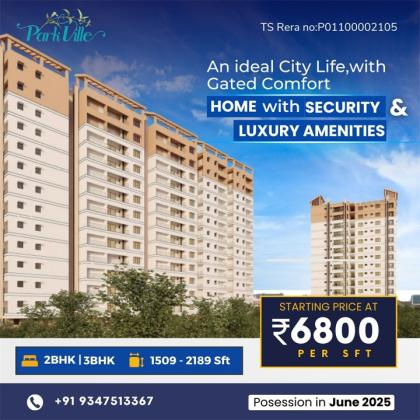 Apartments and Flats in Tellapur for Sale