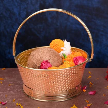 Buy Brass Pooja Tokri – The Divine Tales