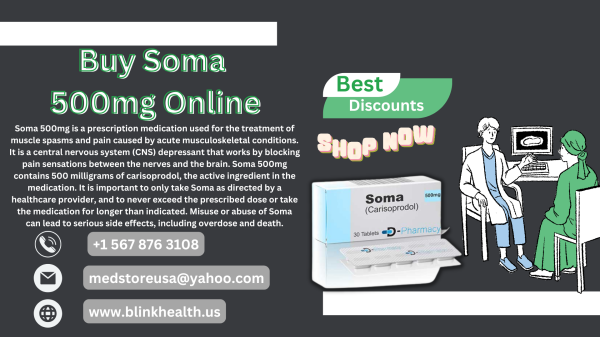 Buy Soma 500mg Online Overnight with Free Shipping