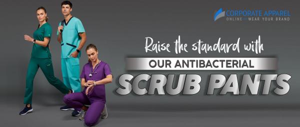 Get our antibacterial scrub pants that raise the standard
