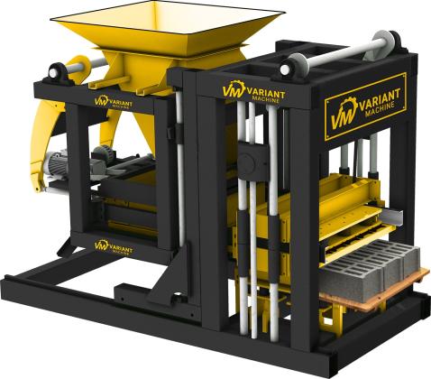 HOLLOW BLOCK AND PAVING BLOCK MACHINE (SET) - ROMANIA