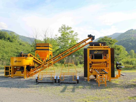 HOLLOW BLOCK AND PAVING BLOCK MACHINE (SET) - ROMANIA