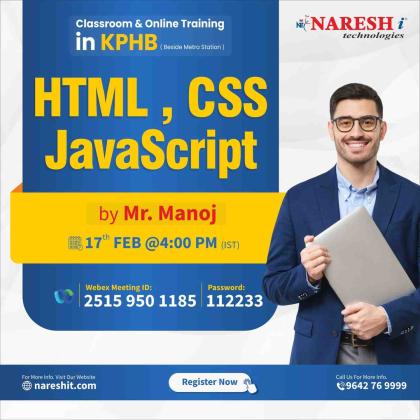 HTML CSS  JavaScrip Training in KPHB