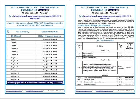 ISO 9001 Manual