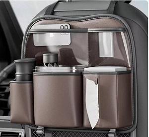 Keep your car neat and organized with the Luxury Car Seat Back Storage Organizer!