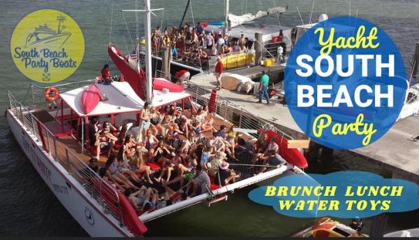 Miami Spring Break Private Party Boat Charter on South Beach
