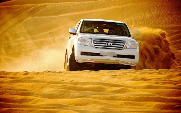 Morning Desert Safari with Camel Ride & Sandboarding
