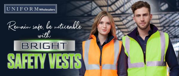 REMAIN SAFE, BE NOTICEABLE WITH BRIGHT SAFETY VESTS