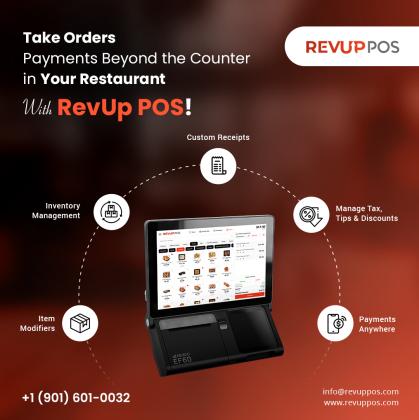Take Orders Anywhere with RevUp Mobile POS System in You Restaurants!