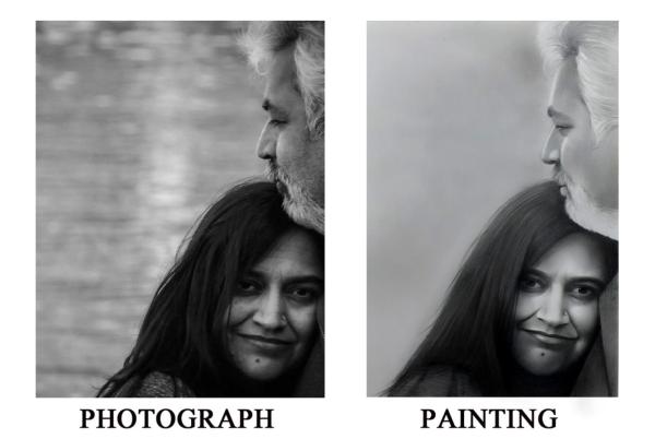 Transform Your Wall With Beautiful Portrait Painting From Photo at Lowest Price