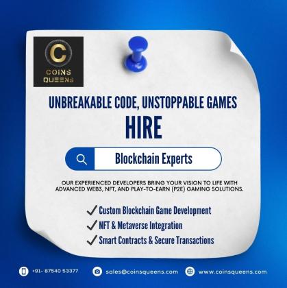 Unbreakable Code, Unstoppable Games – Hire Blockchain Experts