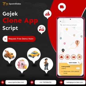 Gojek Clone App Development | SpotnRides - Multi-Service Solution