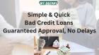 Bad Credit Loans with No Denial – Guaranteed Approval