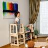 Foldable Learning Tower for Safe, Compact & Adjustable Step