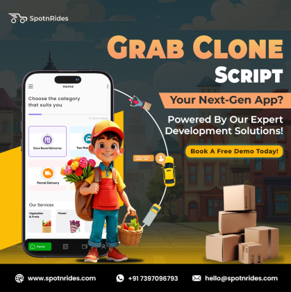 SpotnRides Grab Clone App | Multiple Businesses With One Solution