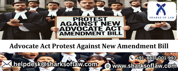 Advocate Act Protest in Opposition to the New Amendment Bill