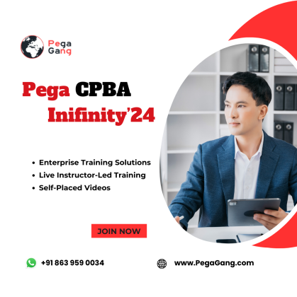 Become a Certified Pega Business Architect with Infinity'24  Live Training - PegaGang