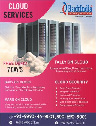 Busy on Cloud Services In Delhi by Bsoft India Technologies to Increase Business Efficiency