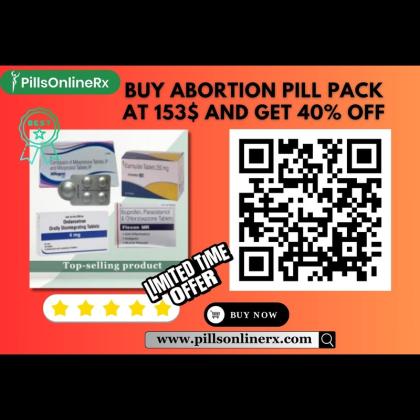 Buy Abortion Pill Pack at 153$ and get 40% Off