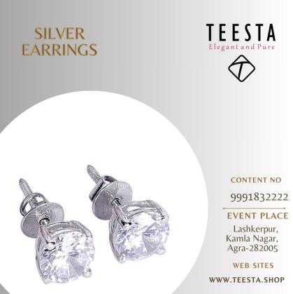 Elegant Silver Earrings – Timeless Beauty & Shine