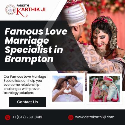 Famous Love Marriage Specialist in Brampton