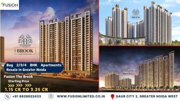 Fusion The Brook - Project Resale in Sector 12, Greater Noida West