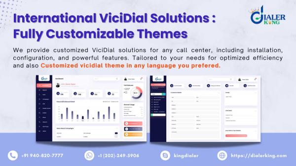 International ViciDial Solutions Fully Customizable Themes-Dialerking