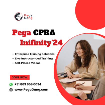 Learn Pega CPBA Infinity '24 with Real Time Expert Instructors @ PegaGang