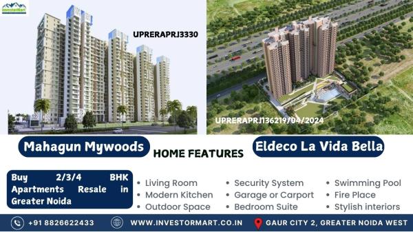 New Ready-to-Move 2/3/4 BHK Apartments Sale in Greater Noida West