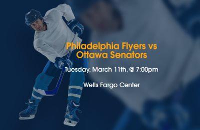 Philadelphia Flyers vs Ottawa Senators Tickets