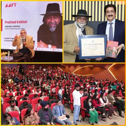 Renowned Advertising Guru Prahlad Kakkar Conducts Master Class at AAFT School of Advertising, PR